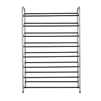 Mainstays 8 Tier shoe rack,40 Pairs, Good for Sneakers, Heels, Boots, Shoes, Grey