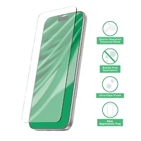 onn MagSafe Compatible Phone Case (Clear) and Glass Screen Protector with Easy Application Tray for iPhone 17