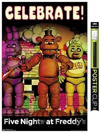 Five Nights at Freddy's - Celebrate Wall Poster, 22.375" x 34"