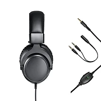 onn. 100027825 Wired Adjustable Over-Ear Gaming Headset with 50 mm Speaker Drivers