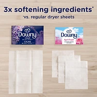 Downy CALM, Mega Dryer Sheets, Laundry Fabric Softener, Lavender and Vanilla Bean 120CT