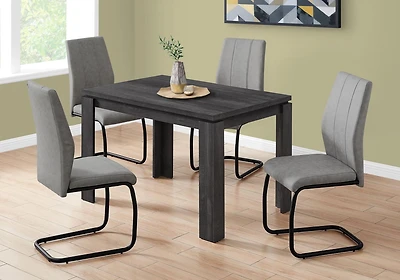 Monarch Specialties Table A Manger, 48" Rectangulaire, Petit, Cuisine, Salle À Manger, Stratifié, Noir, Contemporain, Moderne