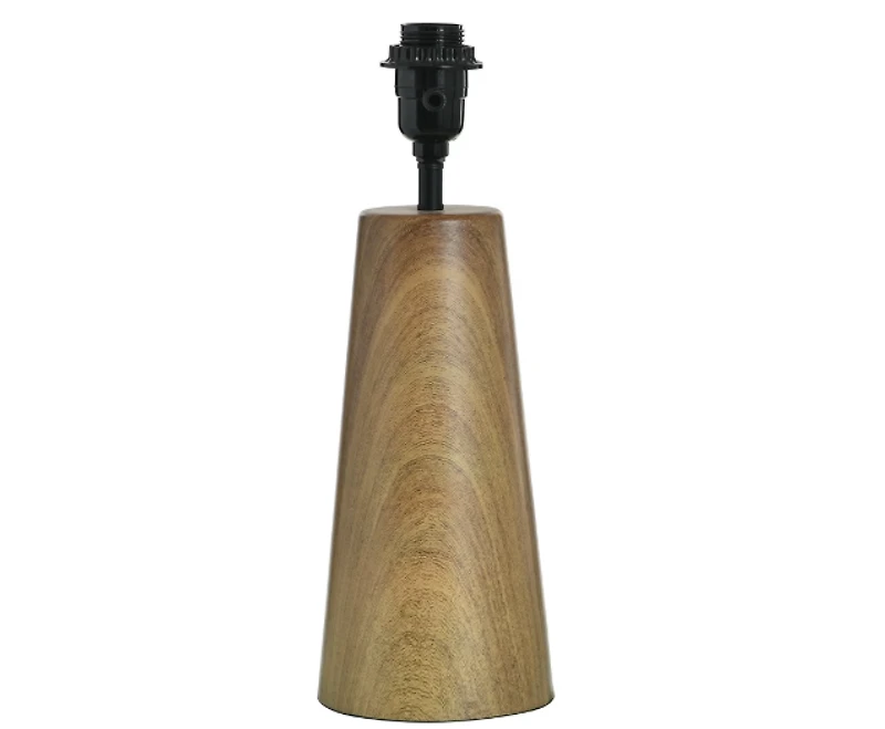 Better Homes & Gardens Wood Grain Finish Table Lamp with Pleated Shade