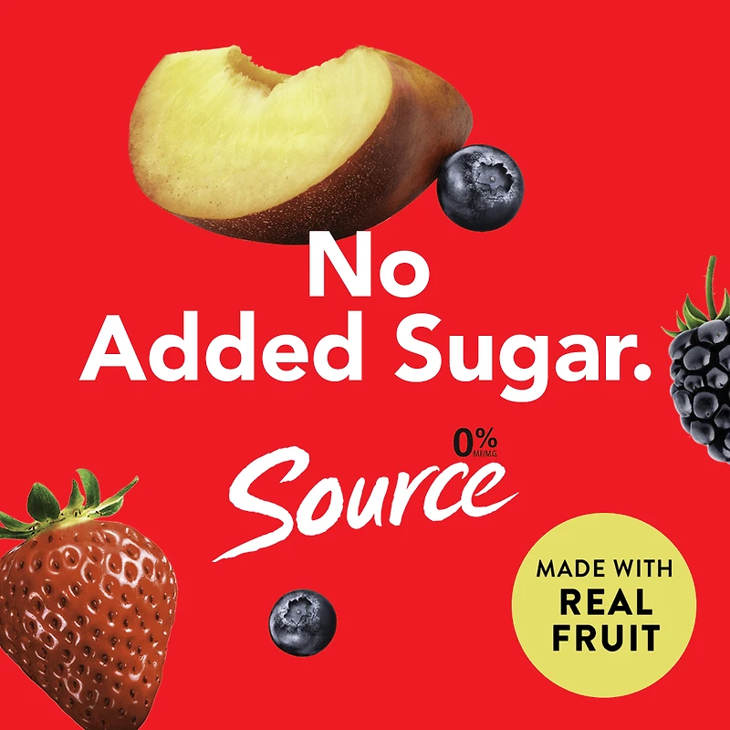 Yoplait Source 0% Smooth Traditional Yogurt, Peach, No Added Sugar, 630g