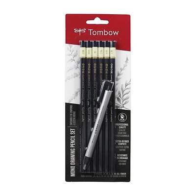 Ensemble de Crayons + Gomme à Effacer 6p Tombow