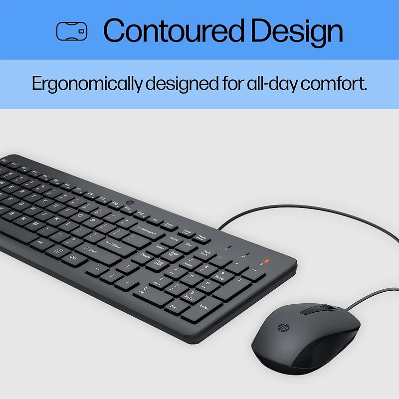 Ensemble clavier et souris filaires pour ordinateur