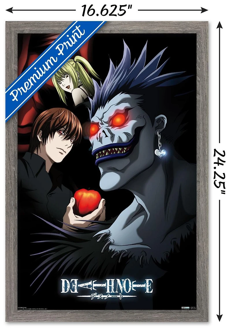 Death Note - Group Wall Poster, 22.375" x 34" Framed
