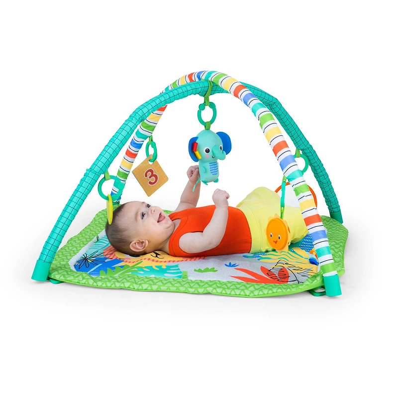 Tapis d'éveil Wild Wiggles FoldAway Activity Gym de Bright Starts, groupe d'âge: 0M+ - 16814
