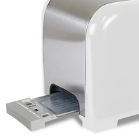 Kenmore 2-Slice Stainless Steel Toaster, Dual Controls, Extra Wide Slots, 9 Browning Levels, for Toast, Bagels & English Muffins