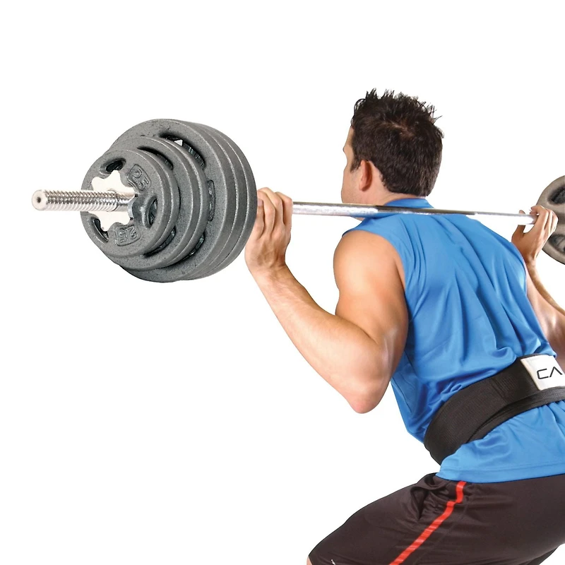Plaque de préhension standard en fonte CAP Barbell, 1 pouce, 5 lb, simple, grise