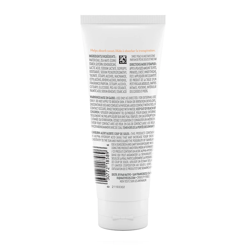 Native Sweet Peach & Nectar Whole Body Cream
