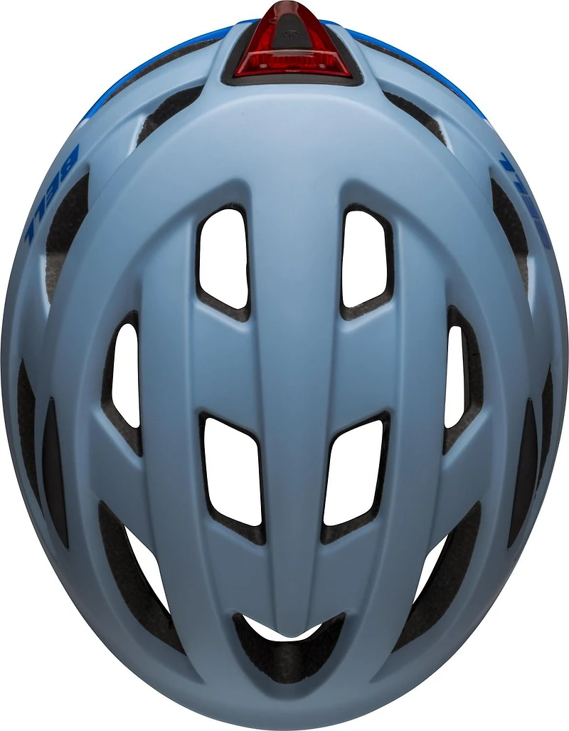 Casque de vélo Bell Sports Nixon avec lumière pour jeunes Bleu/Gris
