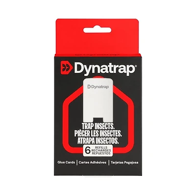 Recharges de cartes de colle Dynatrap pour pièges à mouches d'intérieur