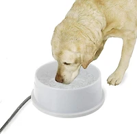 K&H Bol thermique extérieur grand bol à chiens chauffant gris