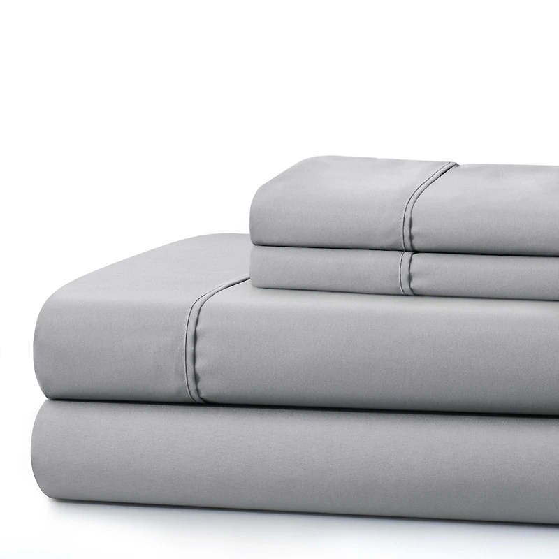 Literie Marina Decoration, 600 fils/cm², ultra douce, à poches profondes, en coton percale fibres longues, toutes saisons