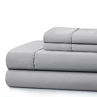 Literie Marina Decoration, 600 fils/cm², ultra douce, à poches profondes, en coton percale fibres longues, toutes saisons