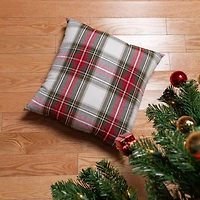 Celebration Plaid 2 Piece Cushion Set with 100% Cotton Cover