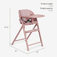 Evolur Step and Savor Convertible High Chair​, Rose Petal