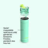 bubba Dualsip Water Bottle with Straw & 2-Way Lid, 24 oz (710 ml), Leakproof Stainless Steel Tumbler, Reusable, Dishwasher Safe, Lead & BPA-Free
