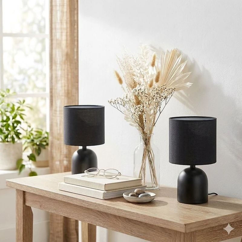 2pk lampes tactiles Belle Anko, Noir