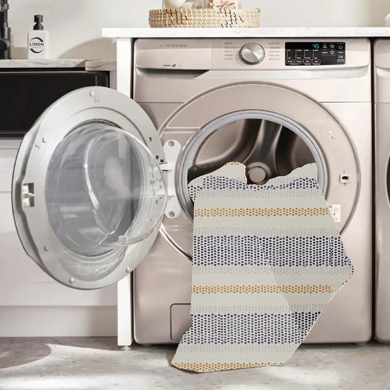 Outdoor Washable Delray Ivory & Blue 3' x 5' Accent Rug