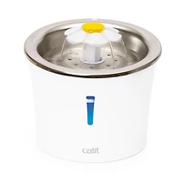 Catit Stainless Steel Cat Flower Fountain with Placemat Kit, 3 L