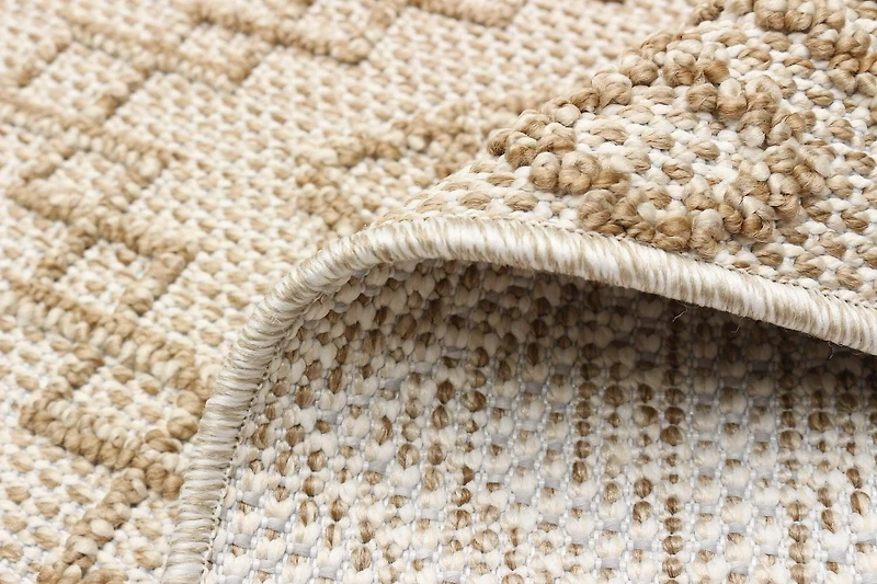 ECARPET Jute Style Area Rug for Bedroom, Living Room