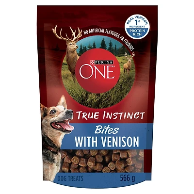 Purina ONE True Instinct Venison Bites, Dog Treats