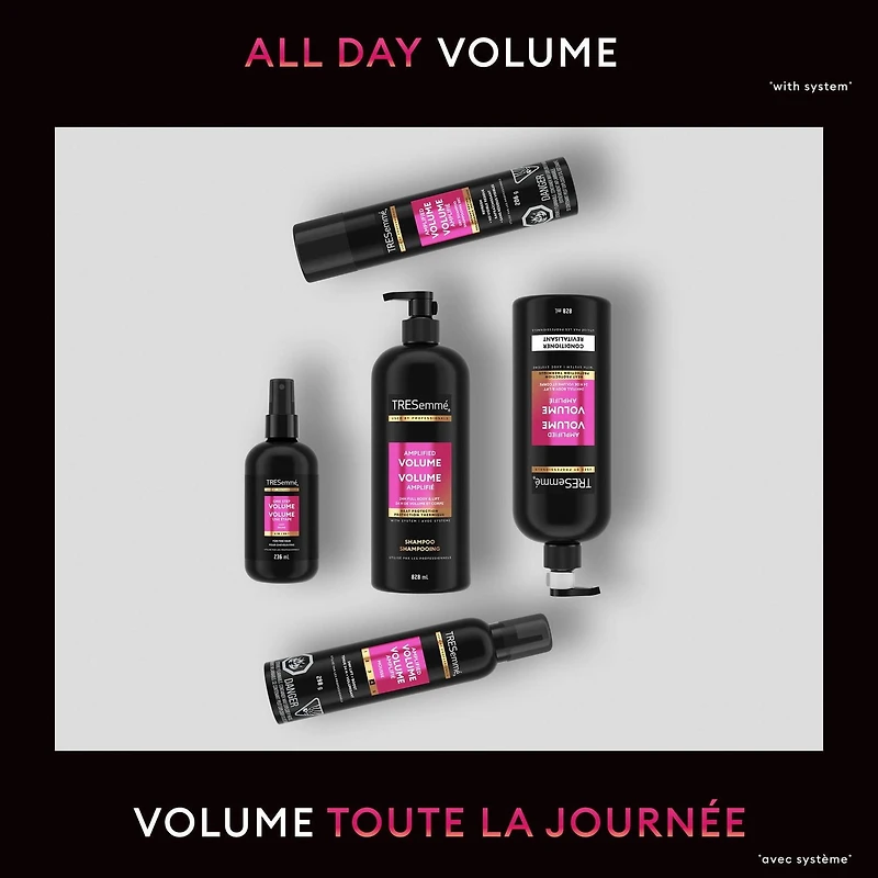 TRESemmé Shampoo Amplified Volume 24H Full Body & Lift, 828 ml