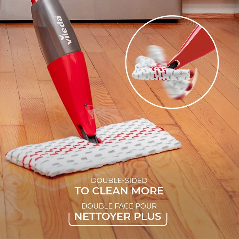 Vileda ProMist MAX Spray Mop – Microfibre Double-Sided Mop