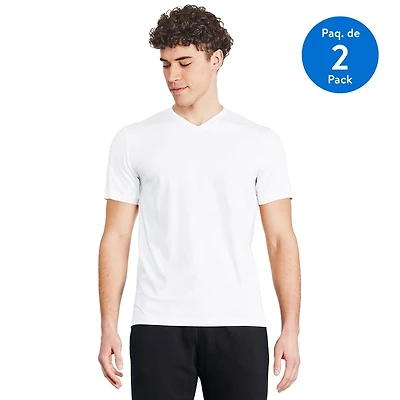 George Men's V-Neckline Tee 2-Pack