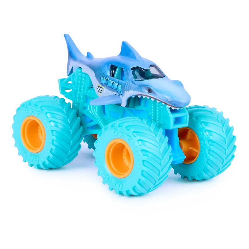 Monster Jam, Official Megalodon Monster Truck, Die-Cast Vehicle, 1:64 Scale, Kids Toys for Boys Ages 3 and up
