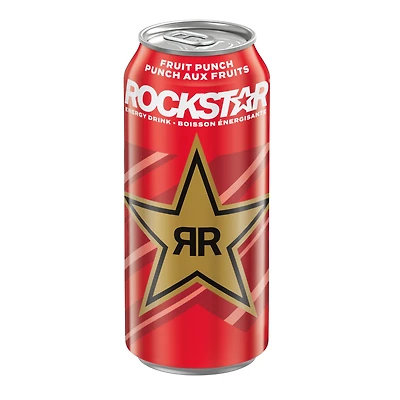 Rockstar Punched Punch Aux Fruits Boissons énergisantes, 473mL cannette