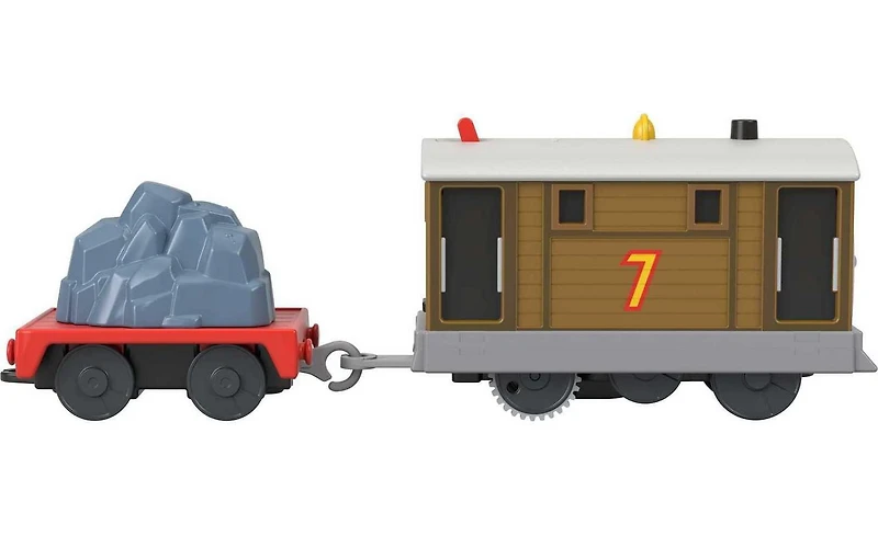 Thomas et ses amis Train jouet motorisé Locomotive Toby, wagon