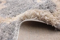 ECARPET Trellis Frieze Area Rug Fluffy Carpet for Bedroom