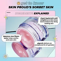 Skin Proud - Sorbet Skin - Everyday Jelly Moisturizer, Oil Free, 100% Vegan (50ml)