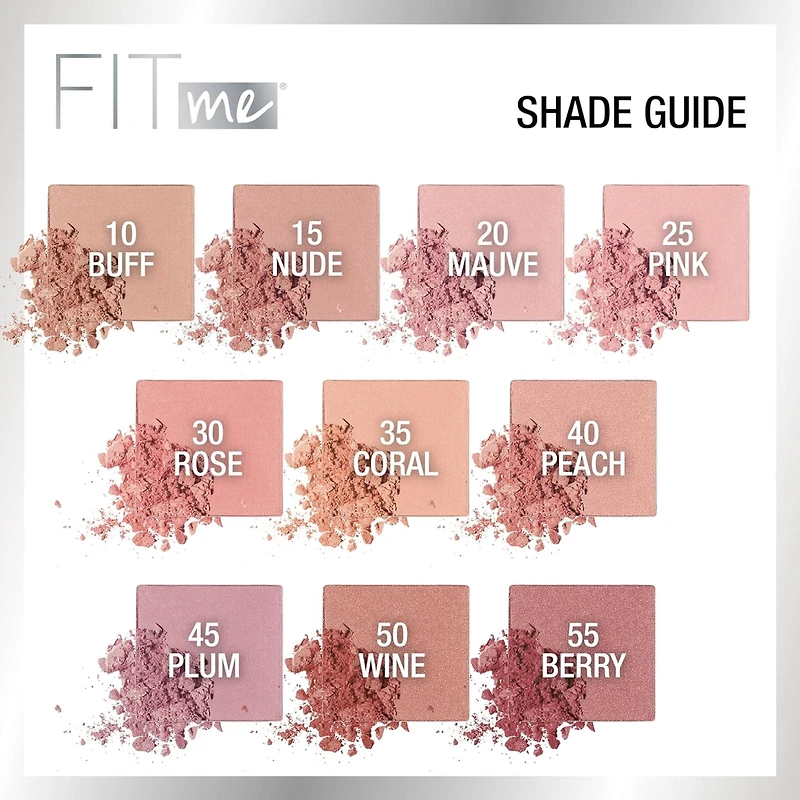 Maybelline New York Fit Me Blush, Lightweight, Blendable, Creamy and Natural, Long-lasting All-Day Face Smoothing Makeup Colour,, coral ,4.5 g