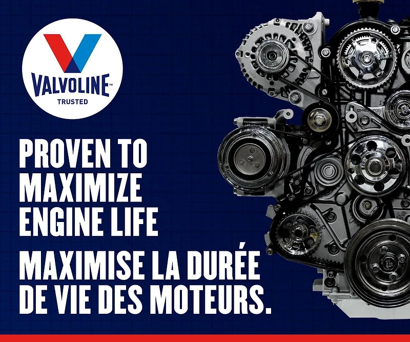 Huile à moteur Valvoline protection essentielle 5W30 au mélange synthétique 5L