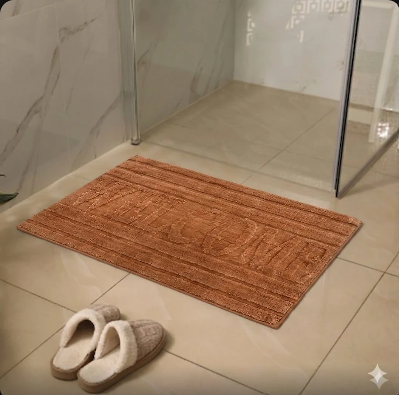 Home Decor Inc Naples Soft & Absorbent Bath Mat Set, 20" x 30", Pack of 2