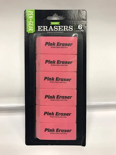 PEN+GEAR Pink Erasers