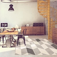 ECARPET Modern Area Rug for Dining Room, Living Room