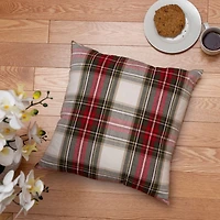 Celebration Plaid 2 Piece Cushion Set with 100% Cotton Cover