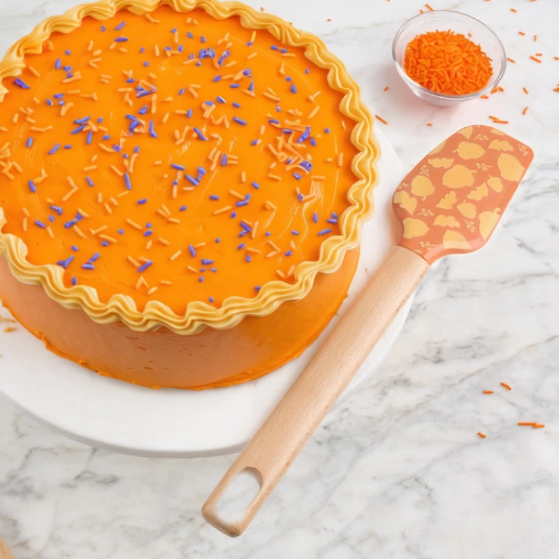 Way-to-Celebrate 12" Silicone Spatula, Orange Nuts