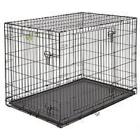 MidWest iCrate Double-Door Folding Dog Crate with Divider Panel
