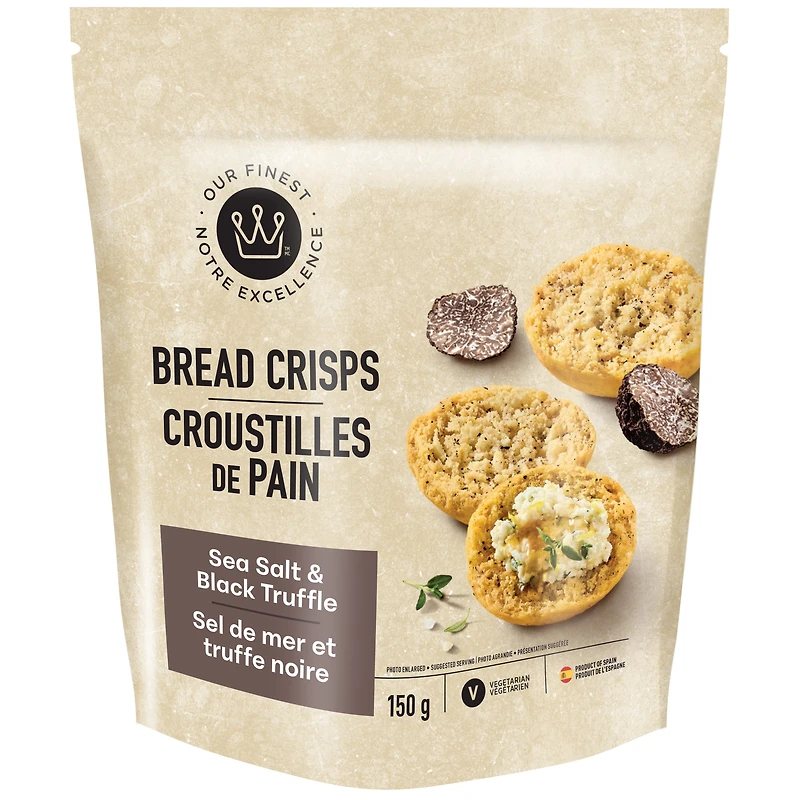 Our Finest Sea Salt & Black Truffle Bread Crisps