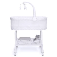 Delta Children SleepCool Rocking Bassinet with Airflow Mesh, Fresco