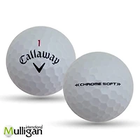 Mulligan - 48 balles de golf récupérées Callaway Chrome Soft 5A, Blanc