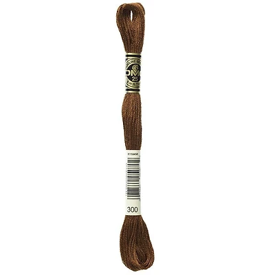 DMC 6 brins fil à broder en coton, 8 m (8.7 yd), brun