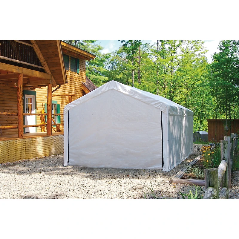 ShelterLogic MaxAP 10 x 20 x 10 ft White Canopy Enclosure Kit (Frame and Canopy Sold Separately)