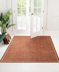 Outdoor Washable Estero Orange & Ivory 5' x 7' Area Rug
